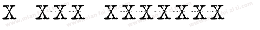 X Moj Regular字体转换